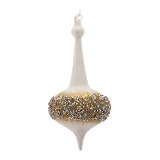 Finial Ornament (Set of 6) 8"H, 8.25"H Glass -Ship Only