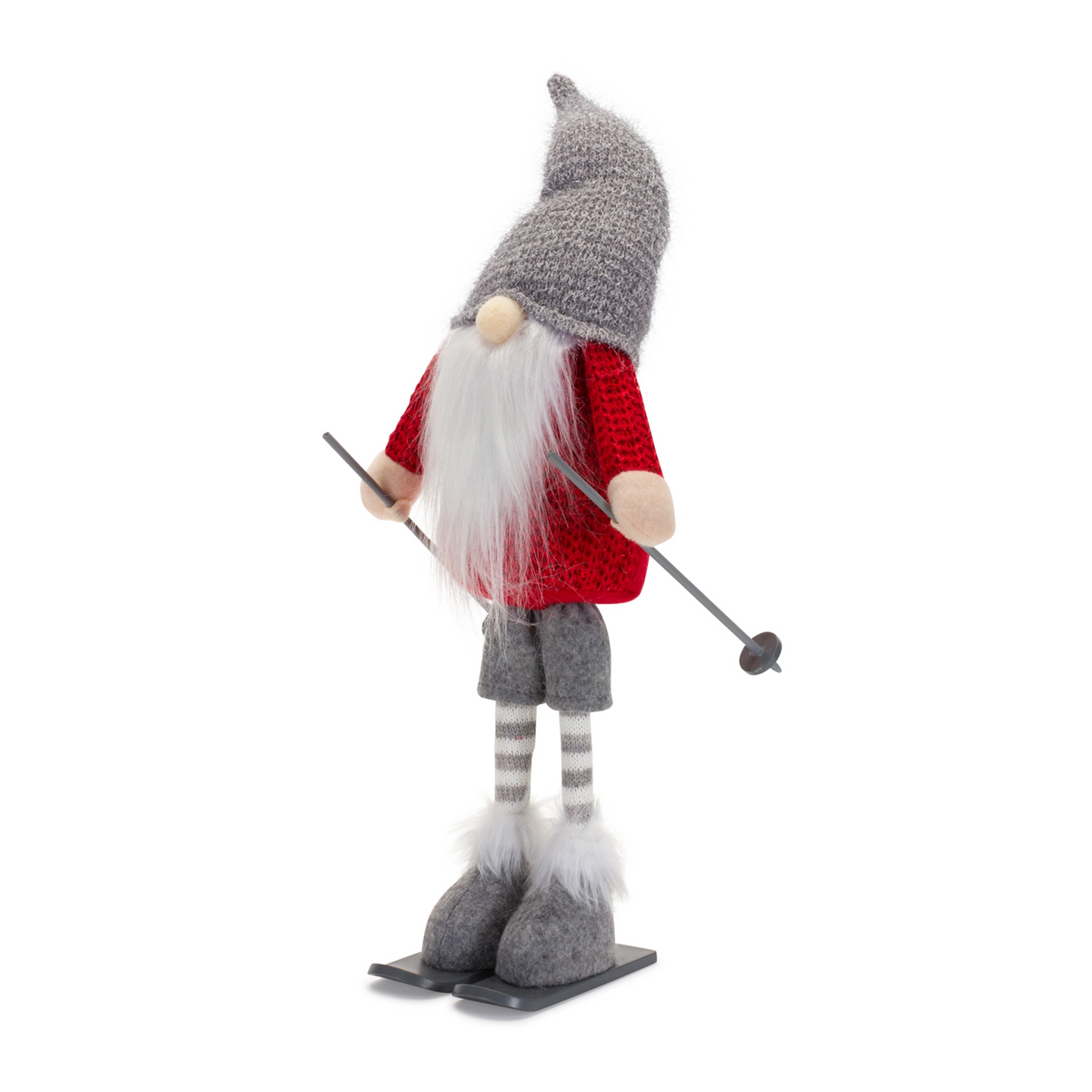 Plush Standing Gnome Skier (Set of 6) -Ship Only