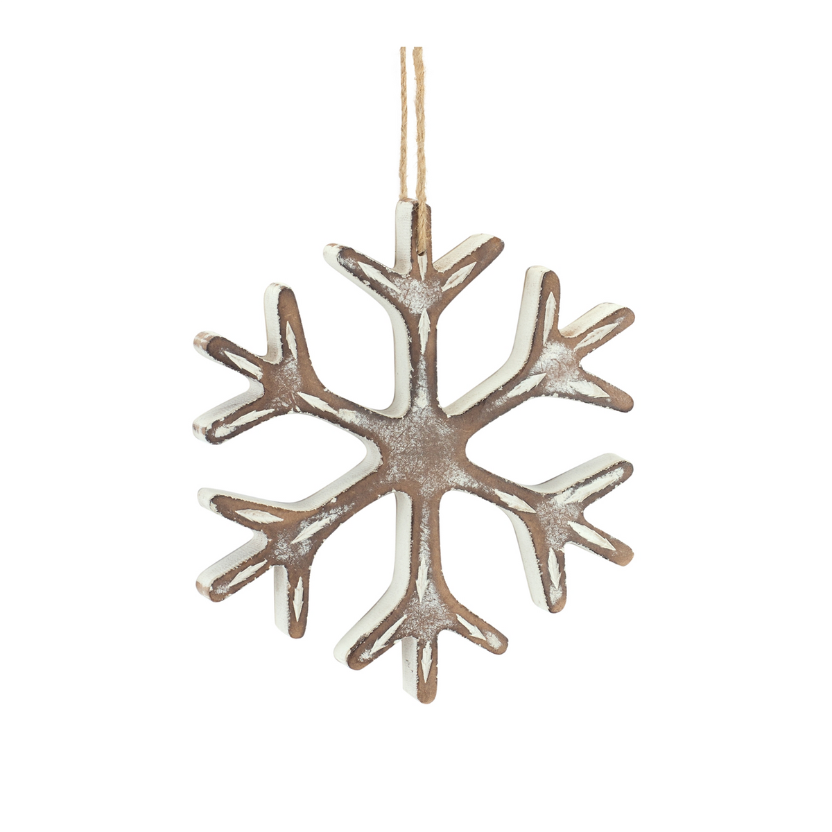 Snowflake Ornament (Set of 12) 7"H, 9.25"H MDF -Ship Only