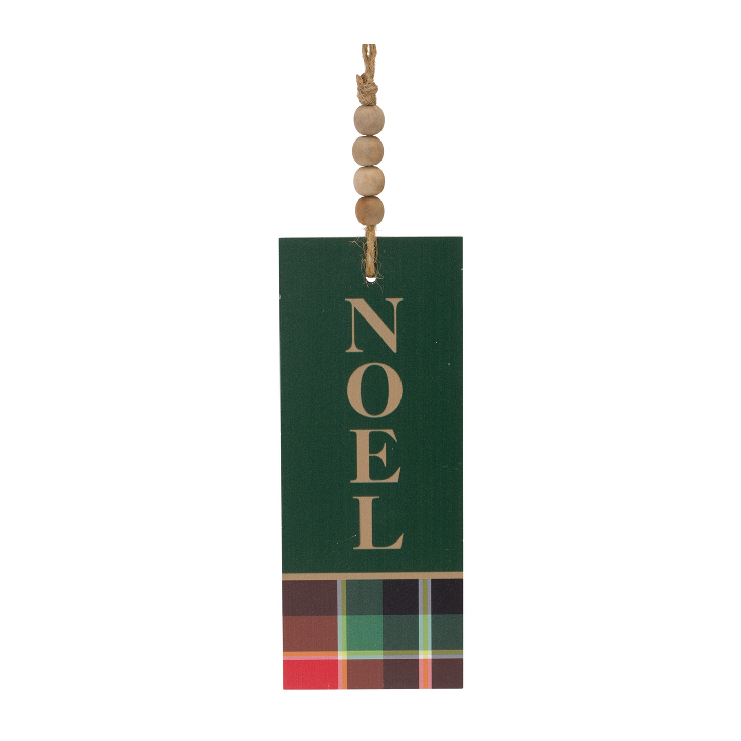 Wood Sentiment Tag Ornament (Set of 12) -Ship Only