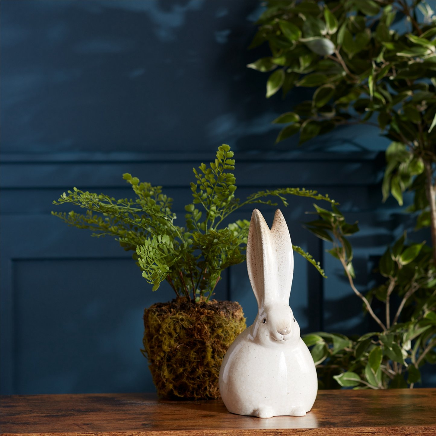 Rustic Terra Cotta Bunny Figurine (Set of 2) -Ship Only
