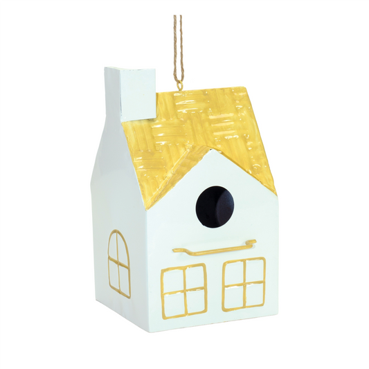 Bird House (Set of 3) 8.25"H, 8.5"H, 9"H Metal -Ship Only