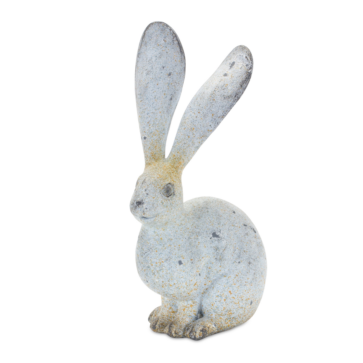 Weathered Stone Rabbit Statue with Distressed Finish (Set of 4) -Ship Only
