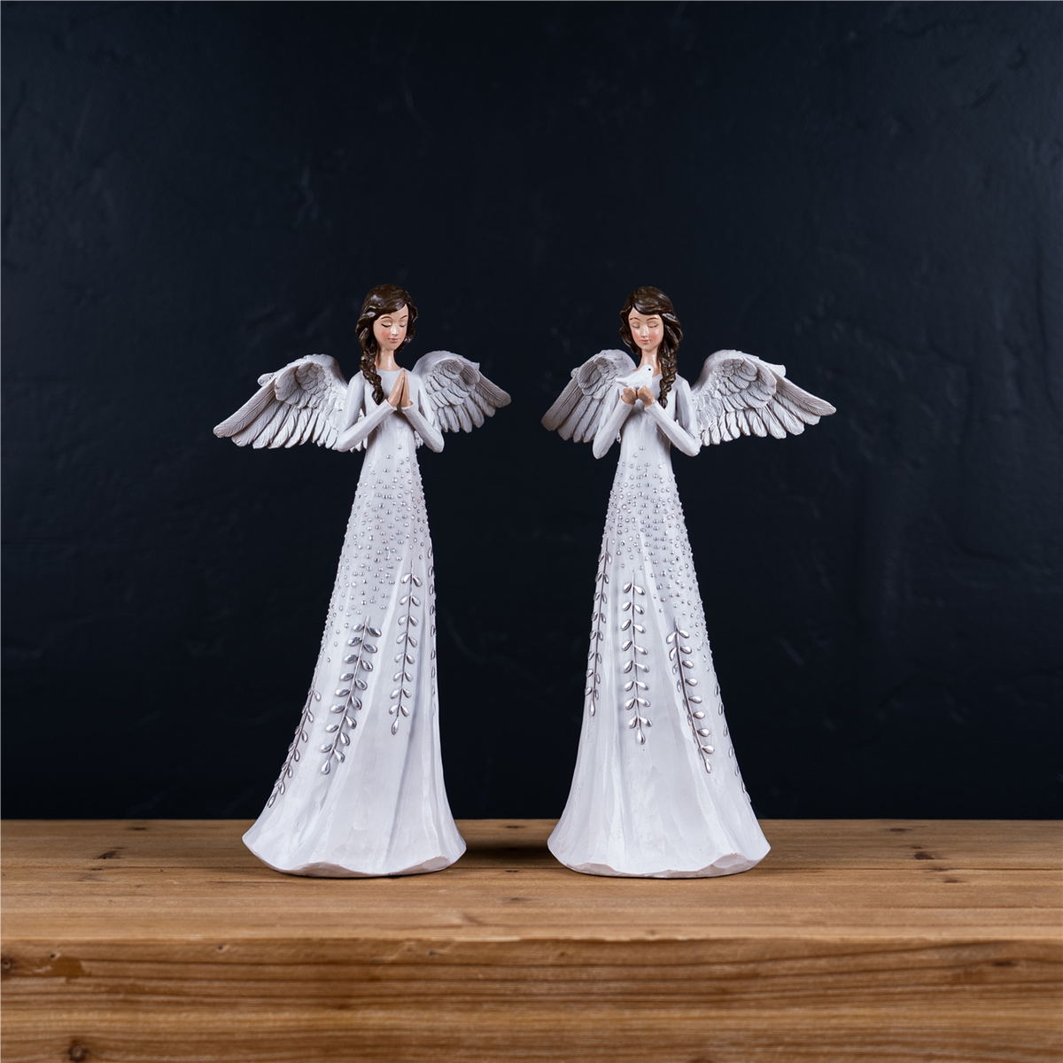 Angel (Set of 2) 12”H Resin -Ship Only