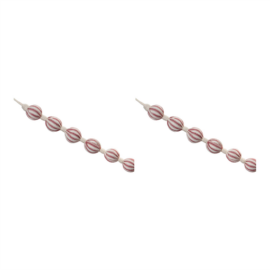 Fabric Ball String Garland (Set of 2) -Ship Only