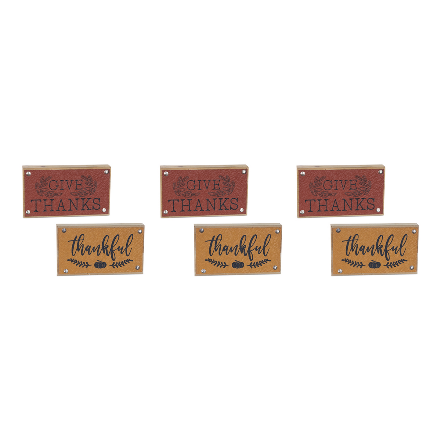Thankful Harvest Sign (Set of 6) -Ship Only