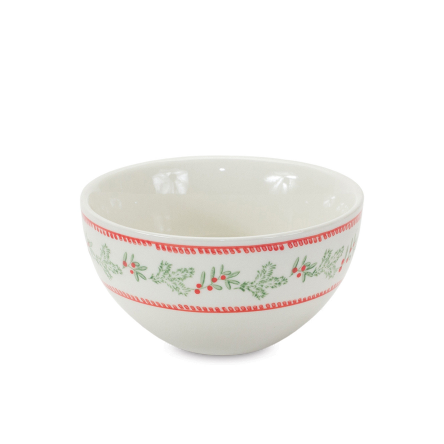 Stoneware Mistletoe Bowl (Set of 3) -Ship Only