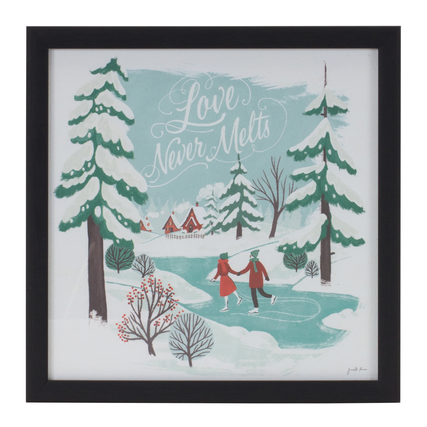 Framed Winter Scene Wall Art (Set of 3) -Ship Only