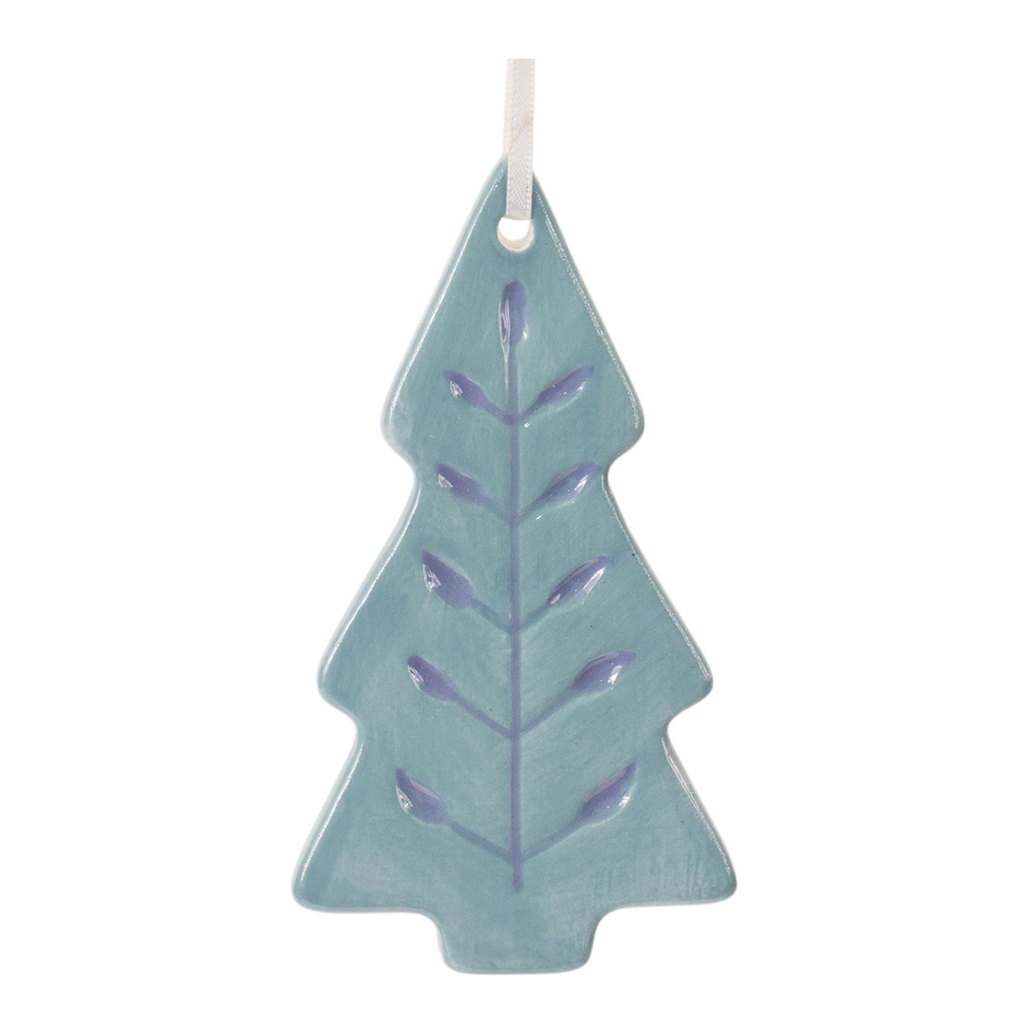 Etched Ceramic Tree Ornament (Set of 24) -Ship Only