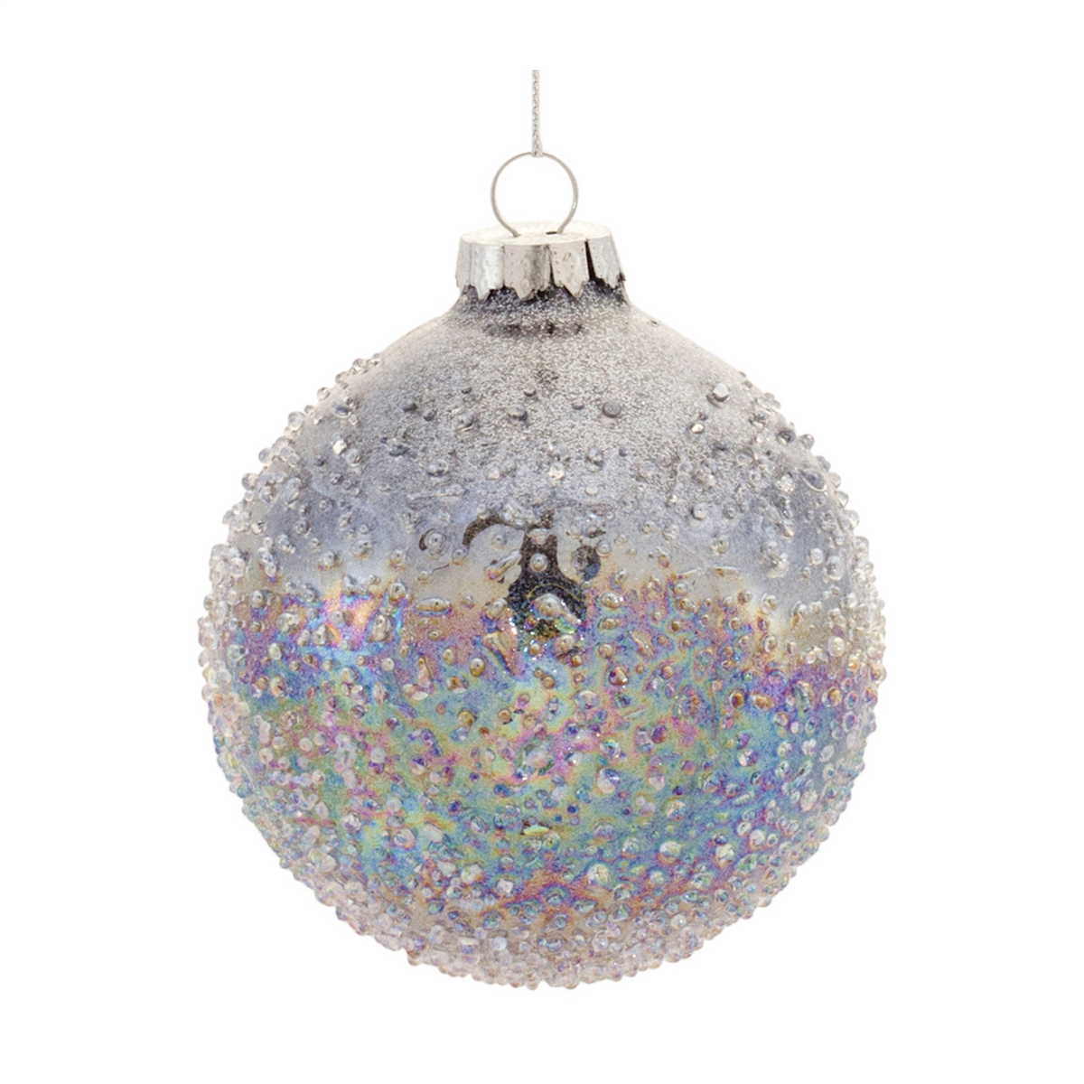 Irredescent Glass Ball Ornament (Set of 12) -Ship Only