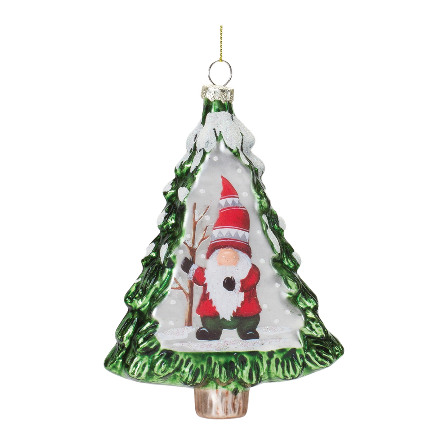 Gnome Pine Tree Ornament (Set of 12) -Ship Only