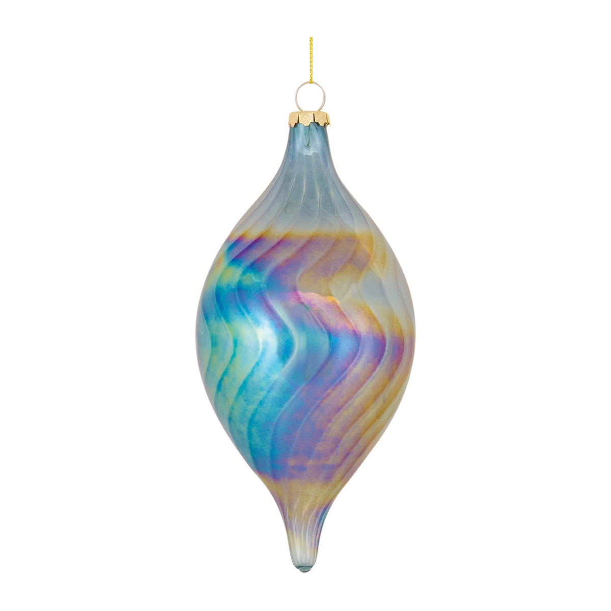 Ornament (Set of 6) 4.75"H, 4.75"H, 7"H Glass -Ship Only