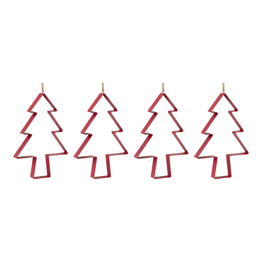 Pine Tree Cookie Cutter Ornament (Set of 4) -Ship Only