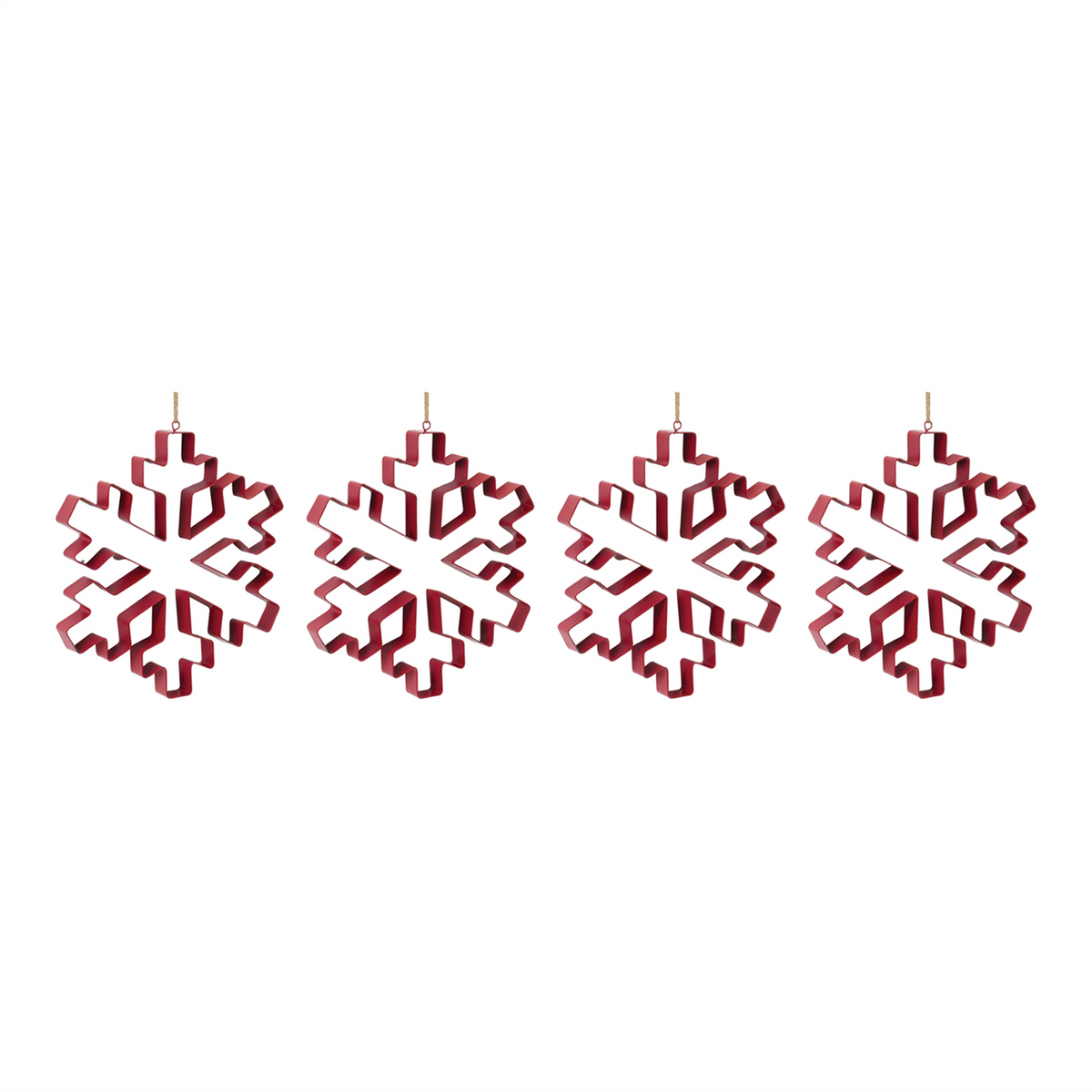 Snowflake Cookie Cutter Ornament (Set of 4) -Ship Only
