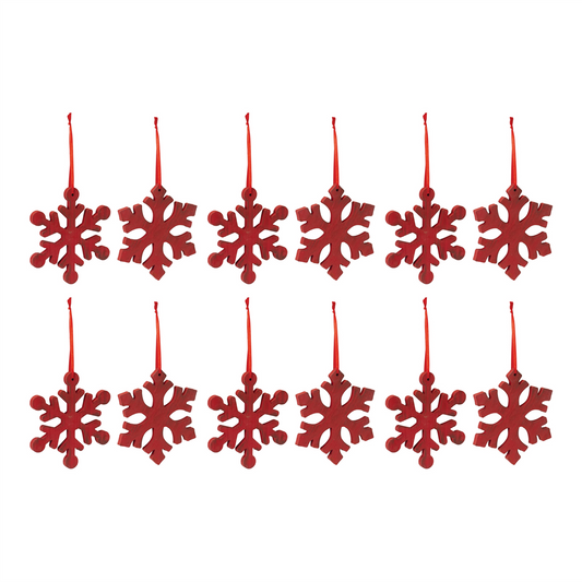 Fir Wood Snowflake Ornament (Set of 12) -Ship Only