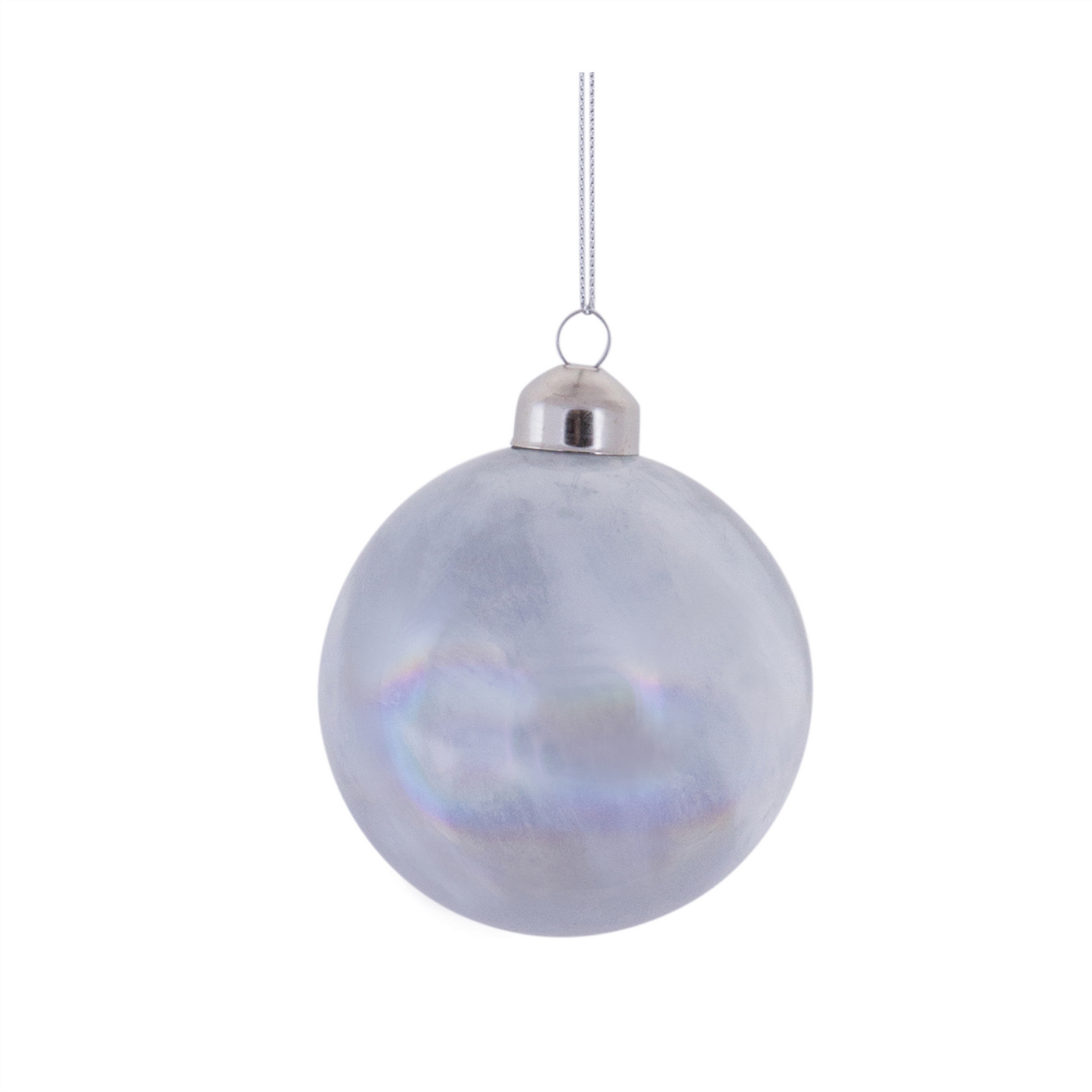 Irredescent Glass Ball Ornament (Set of 6) -Ship Only
