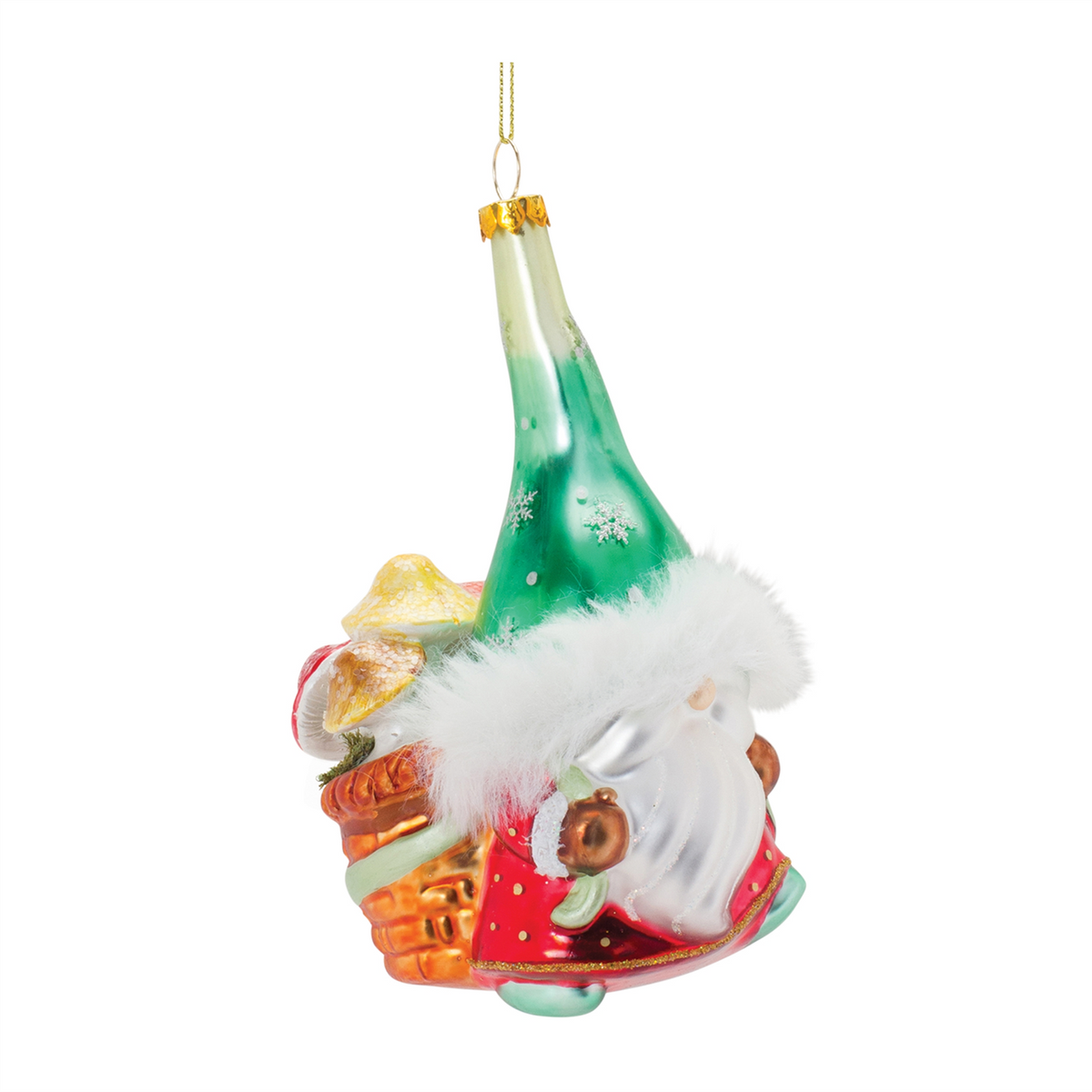 Glass Santa Gnome Ornament (Set of 6) -Ship Only