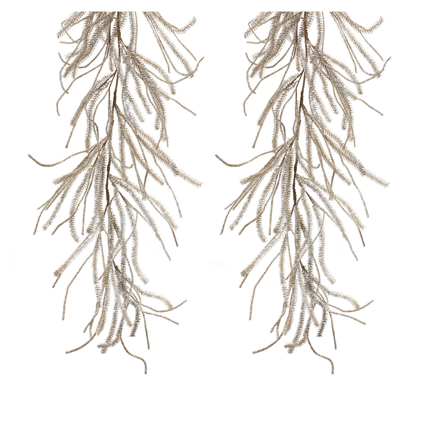 Glittered Pine Garland (Set of 2) -Ship Only