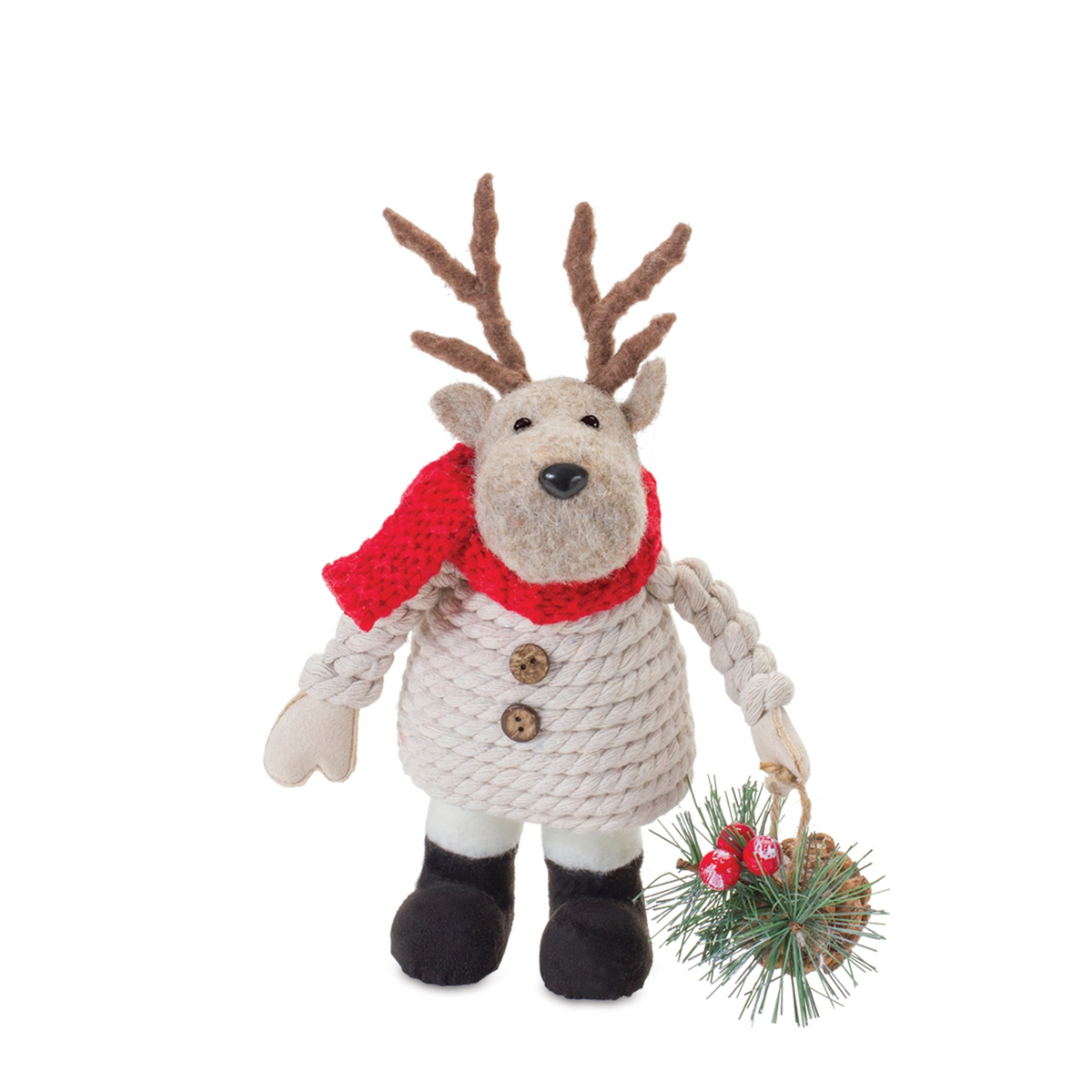 Santa/Snowman/Moose (Set of 6) 8"H, 9"H, 10.5"H Fabric -Ship Only