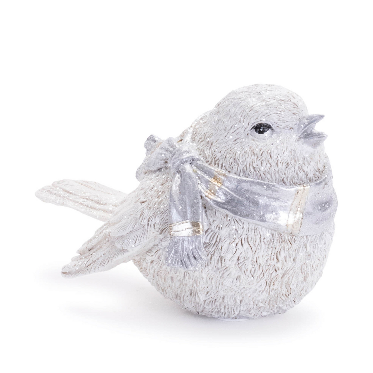 Glittered Winter Bird with Scarf (Set of 6) -Ship Only