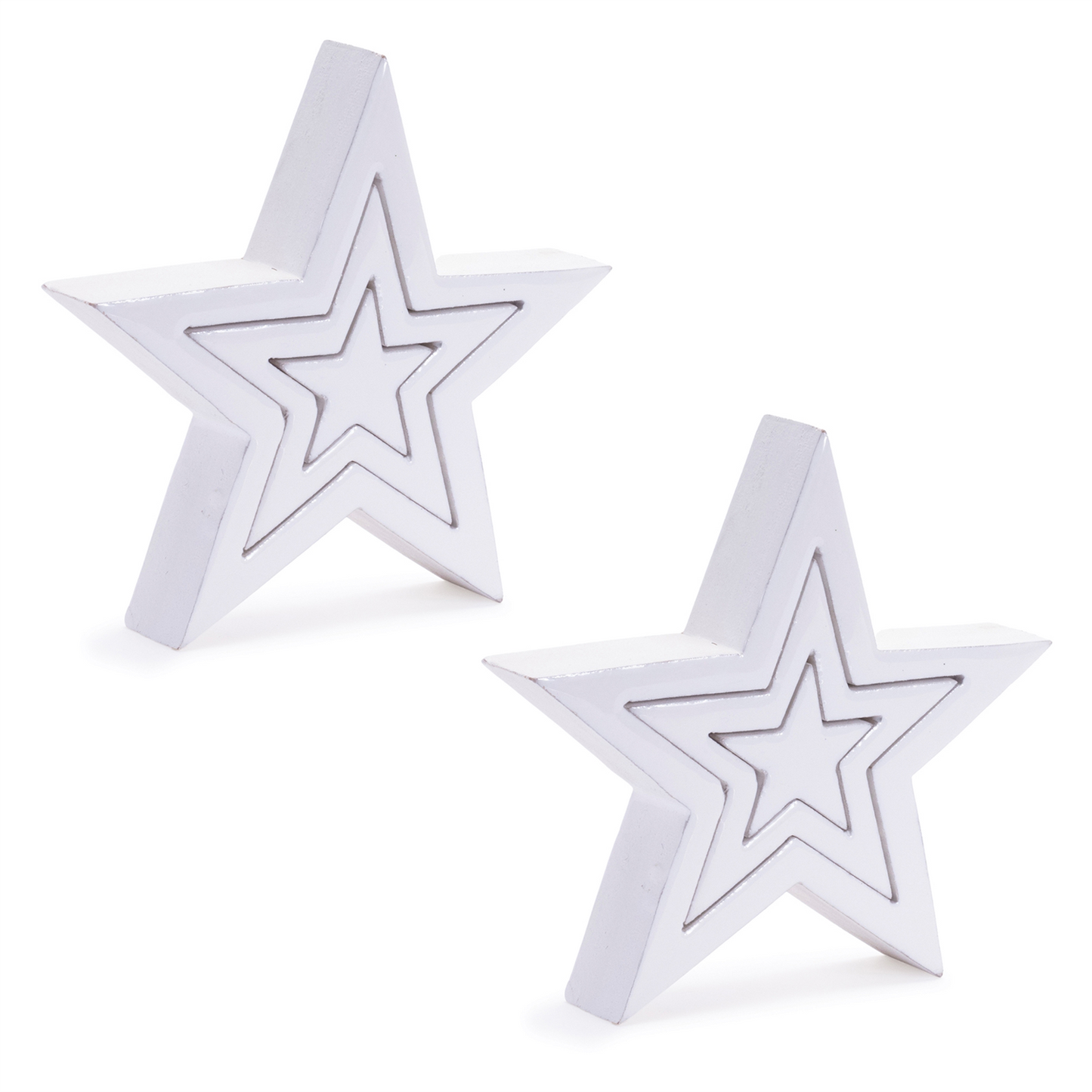 Wood Triple Star Puzzle (Set of 2) -Ship Only