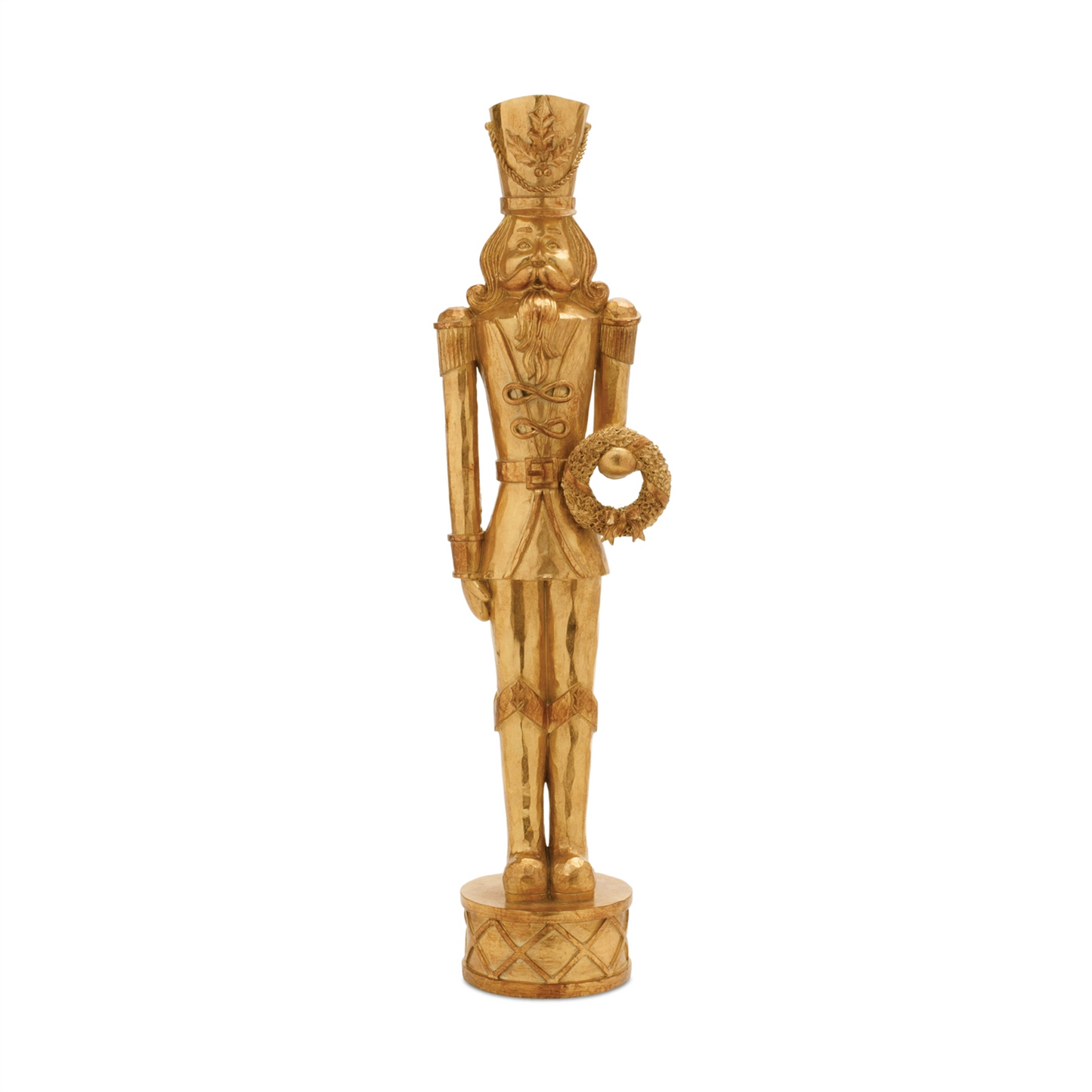 Gold Holiday Nutcracker Statue (Set of 2) -Ship Only