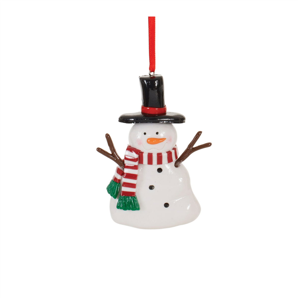 Snowman Ornament (Set of 24) 3"H, 4"H, 4.25"H Clay Dough -Ship Only