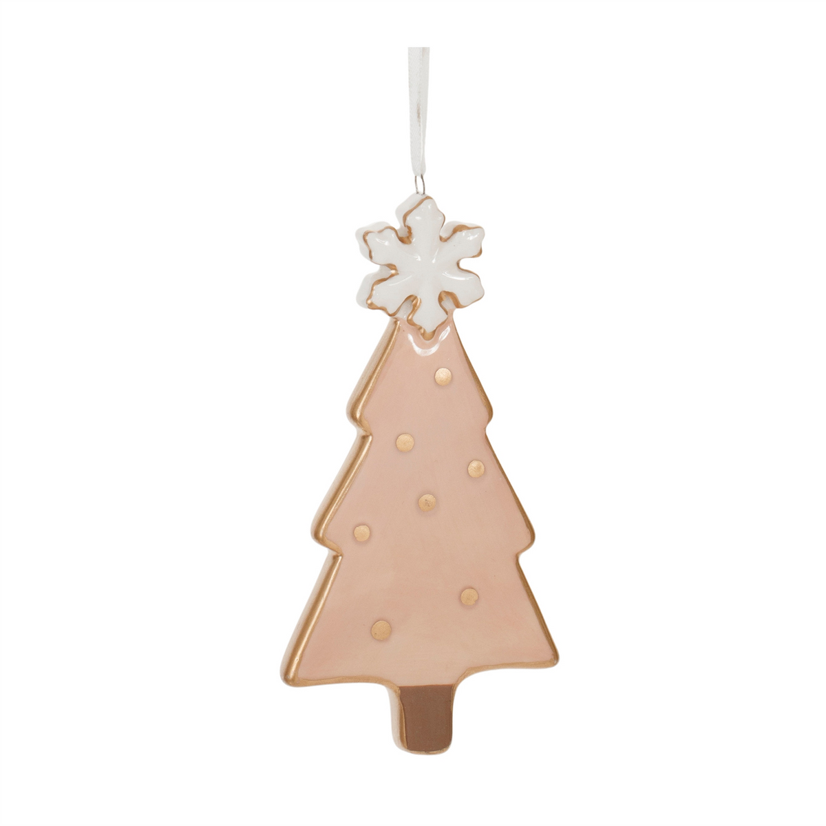 Ceramic Pine Tree Ornament (Set of 6) -Ship Only