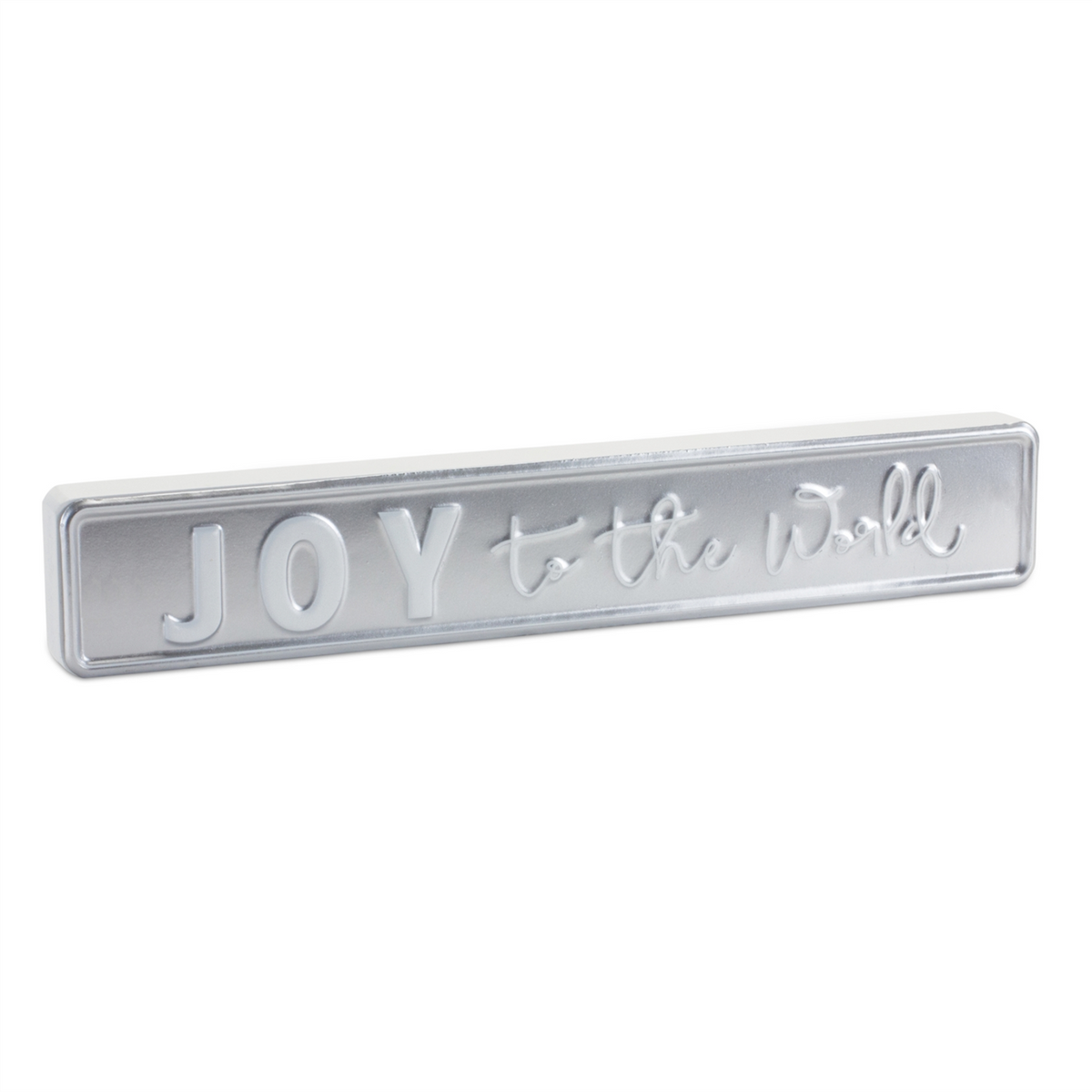 Metal Holiday Sentiment Sign (Set of 2) -Ship Only