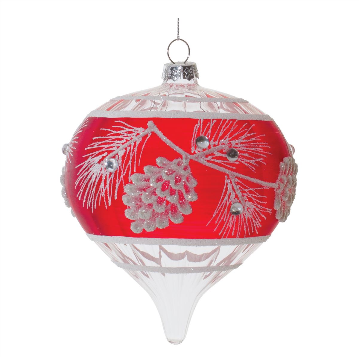 Ornament (Set of 6) 4"D, 5"H Glass -Ship Only