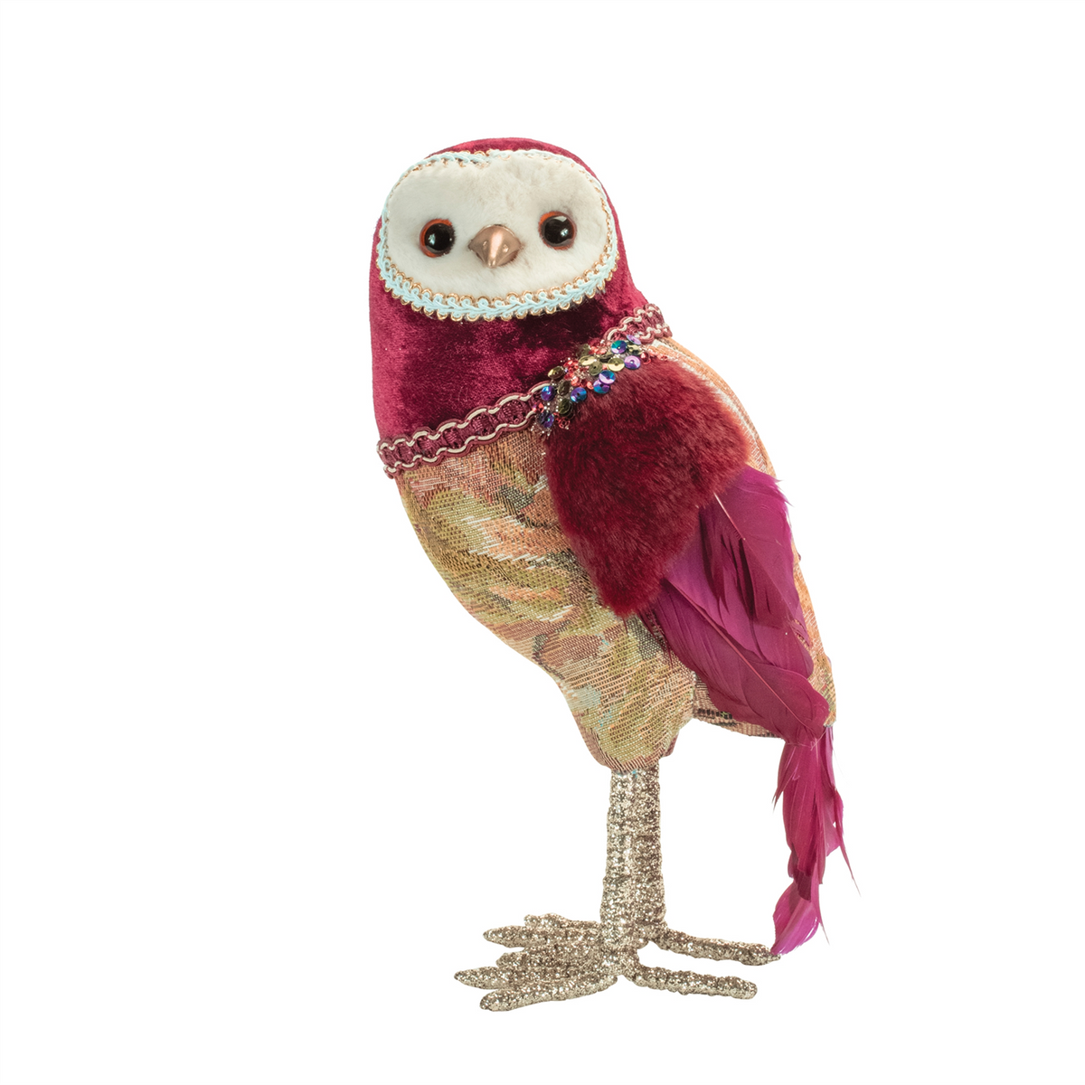 Owl (Set of 4) 9.5"H, 10"H Foam/Fabric -Ship Only