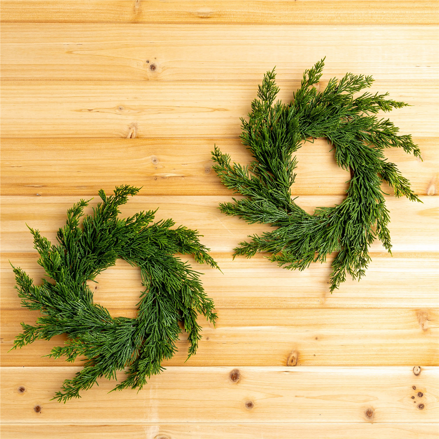 Pine Candle Ring (Set of 2) -Ship Only