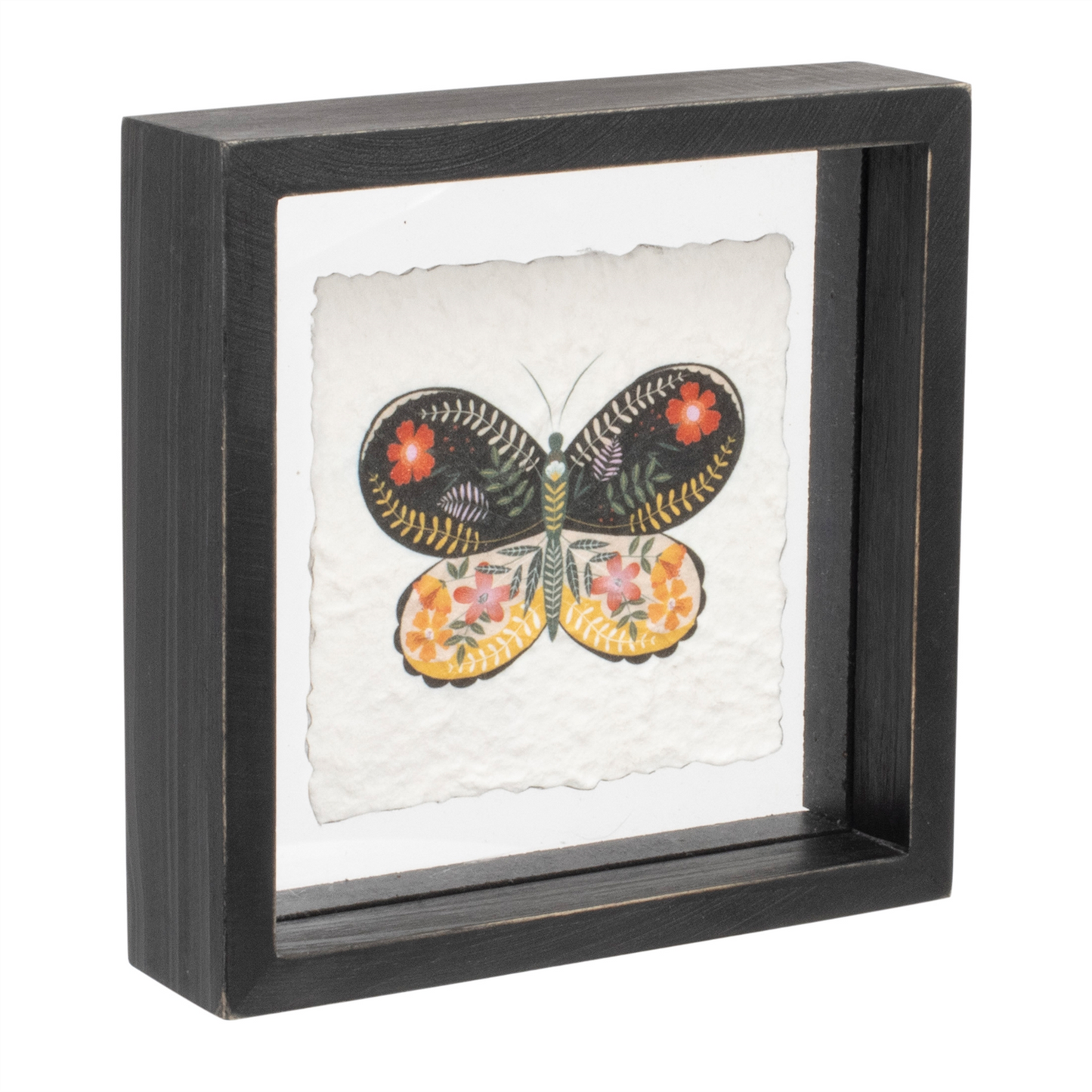 Framed Butterfly Block (Set of 2) -Ship Only