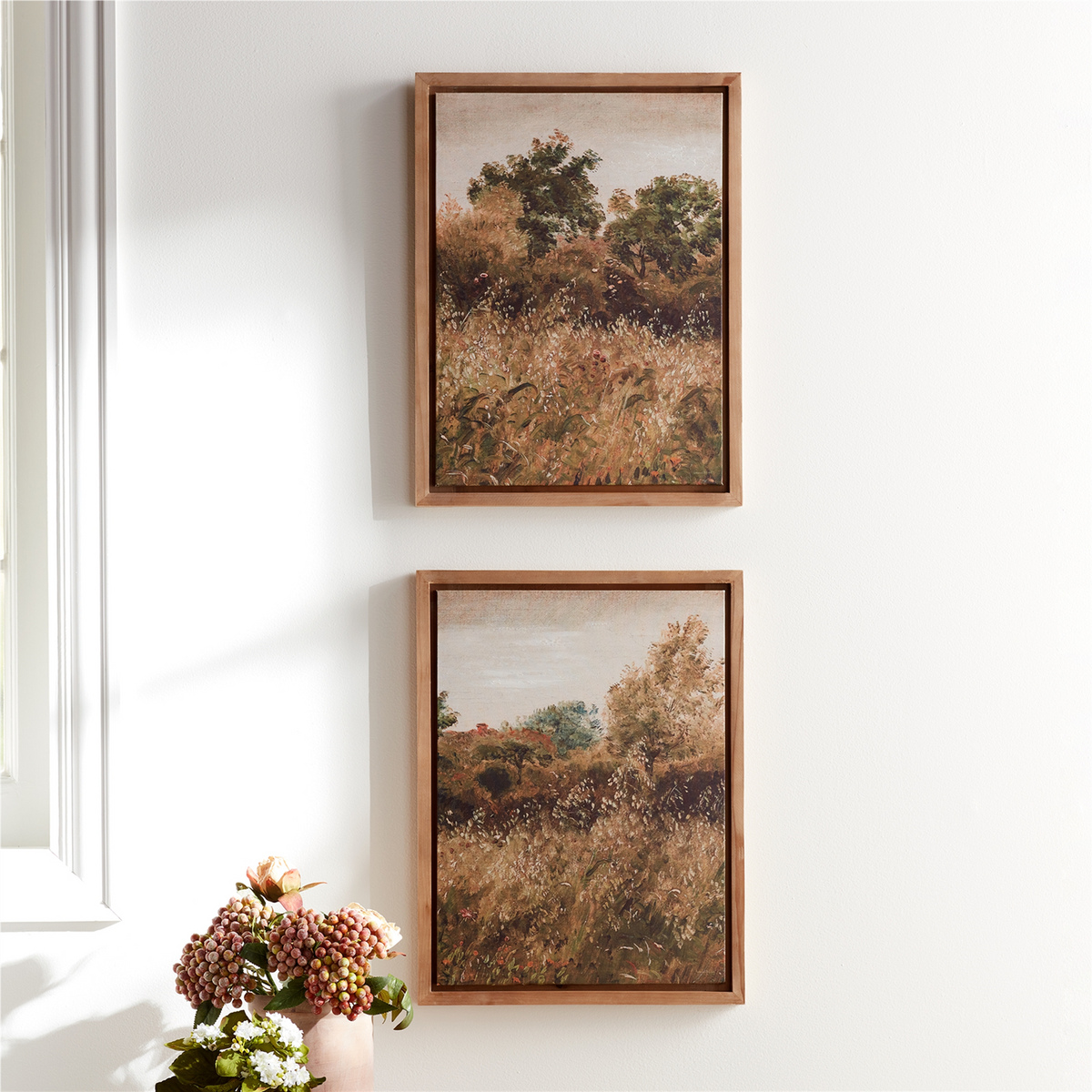 Framed Landscape Canvas Art (Set of 2) -Ship Only