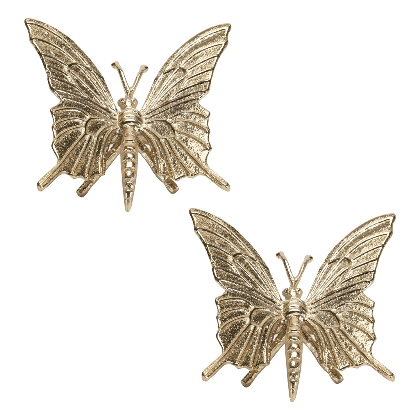 Modern Metal Butterfly Decor (Set of 2) -Ship Only