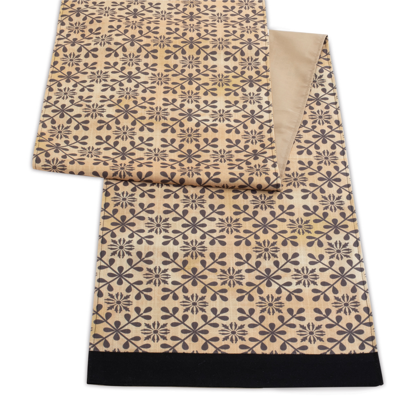 Geometric Floral Patterned Table Runner (Set of 2) -Ship Only