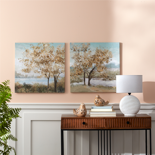 Framed Tree Canvas Art (Set of 2) -Ship Only
