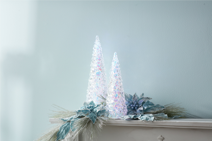 Iridescent LED Pine Tree 17.5"H