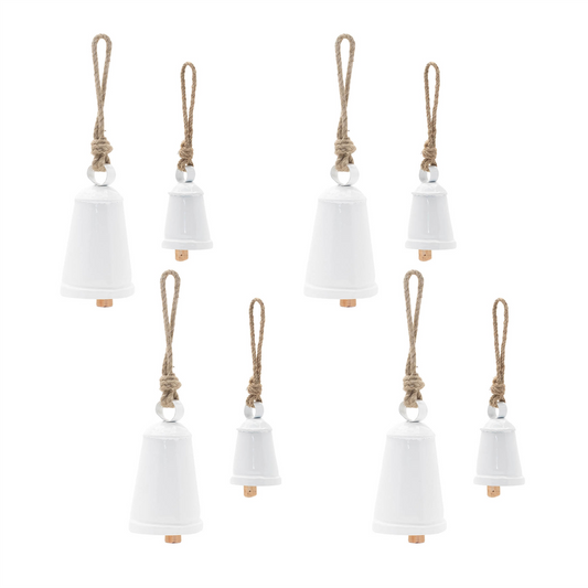Rustic Metal Bell Ornament (Set of 8) -Ship Only