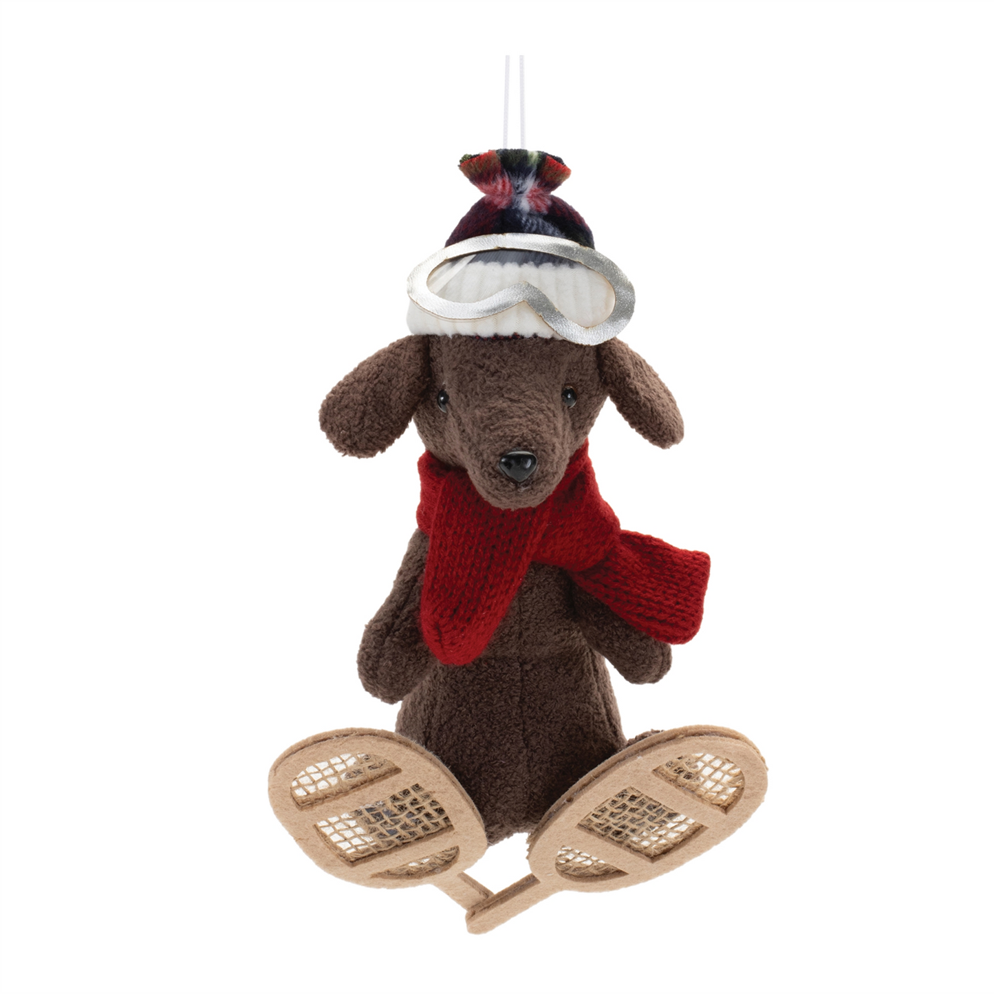 Plush Ski and Snowboard Dog Ornament (Set of 6) -Ship Only