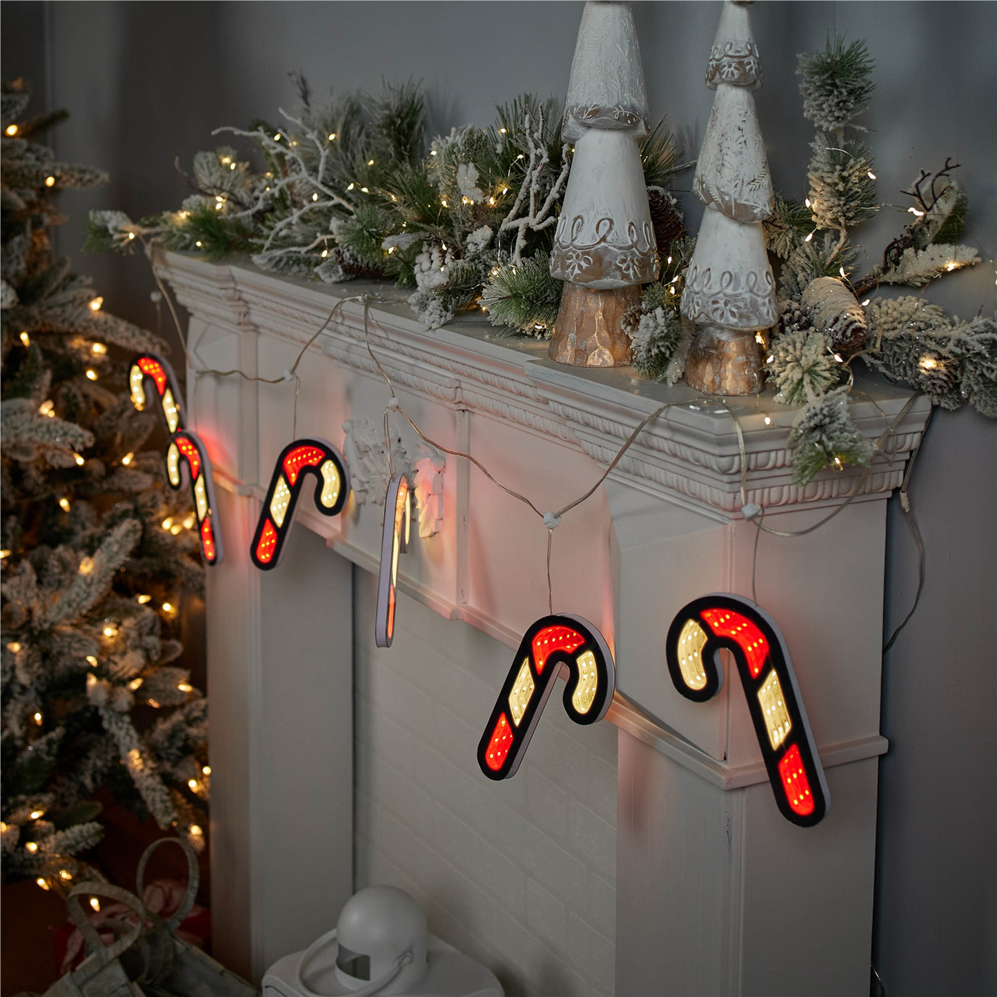 Candy Cane Ekkolight Garland 68"L