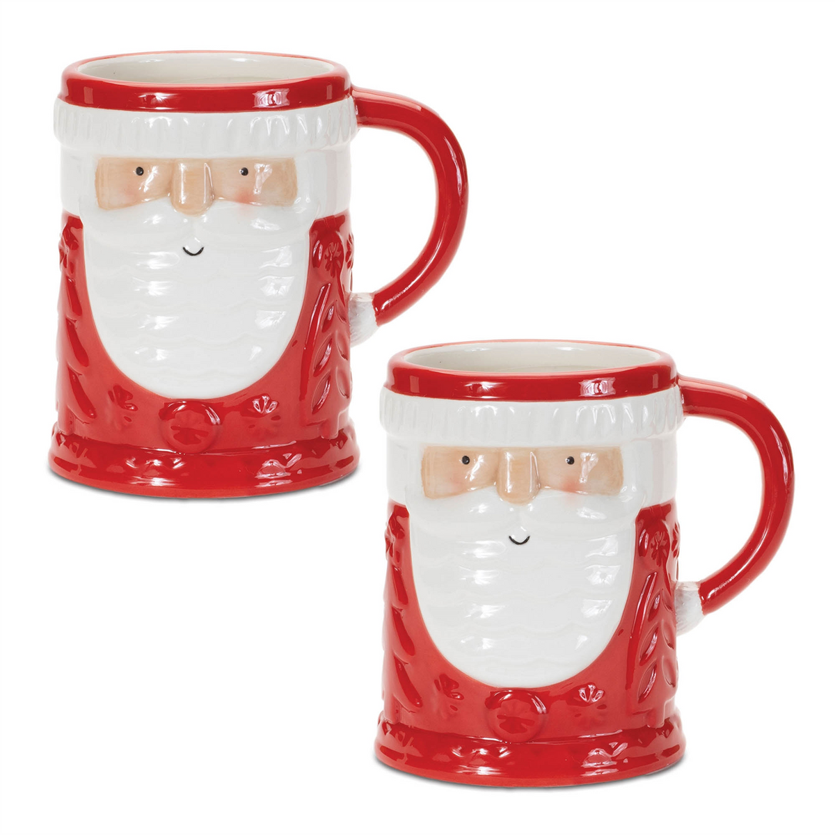 Santa Coffee Mug (Set of 2) -Ship Only