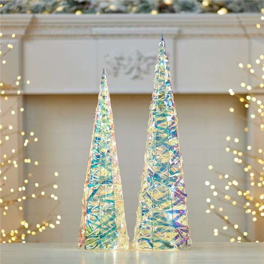 Iridescent LED Tree (Set of 2) -Ship Only