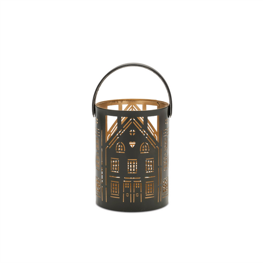 Punched Metal House Lantern (Set of 3) -Ship Only