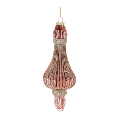 Ornament (Set of 6) 7.5”H Glass