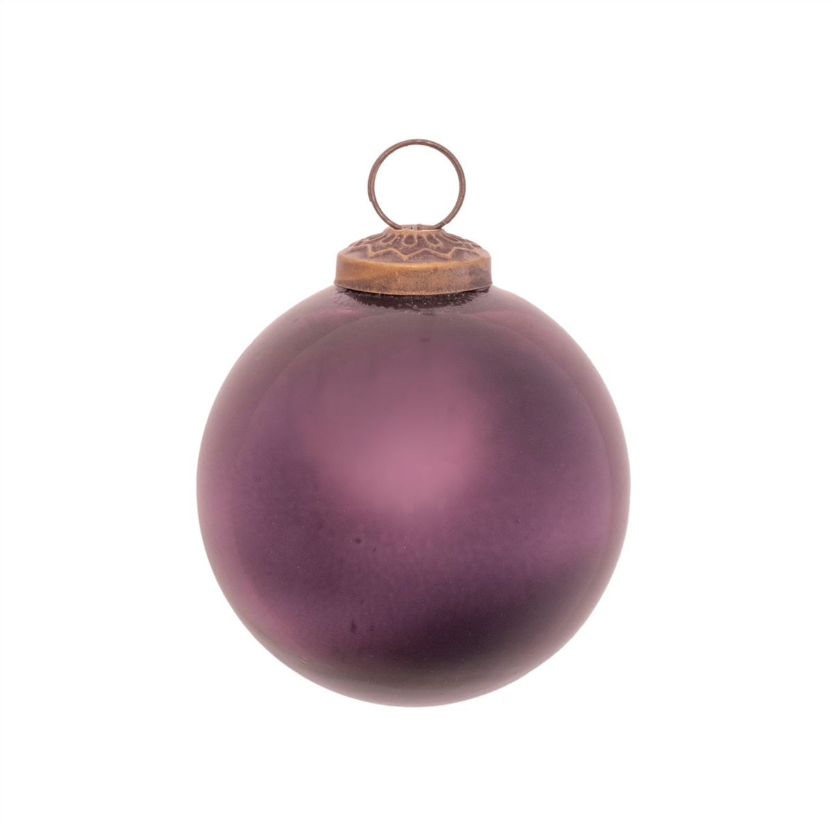 Ball Ornament (Set of 12) 3"D, 4"D Glass -Ship Only