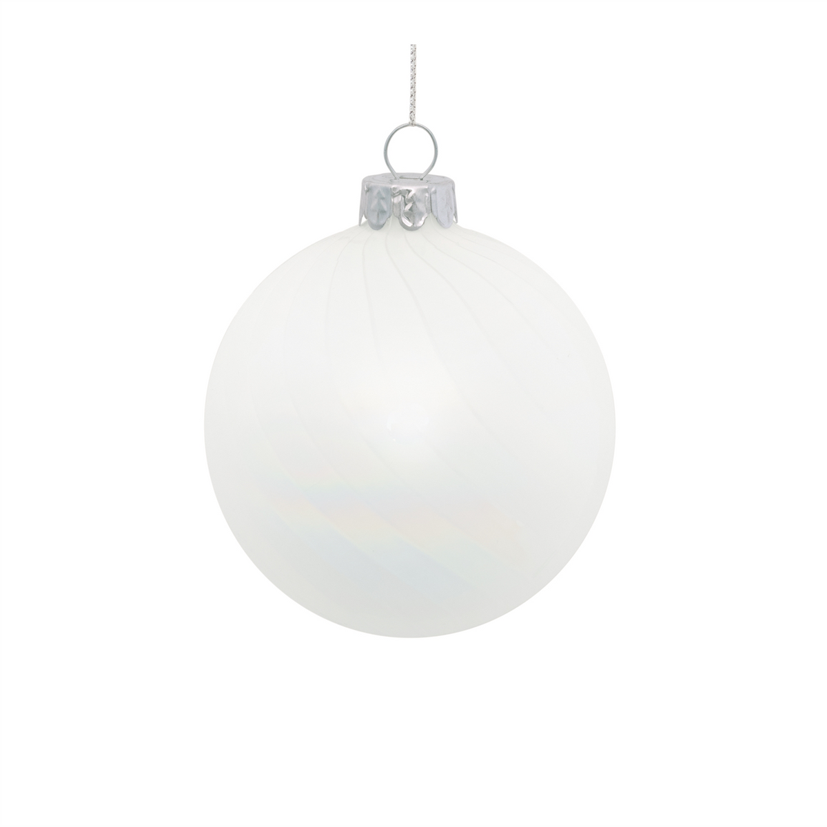 Ball Ornament (Set of 12) 3"D, 4"D Glass -Ship Only