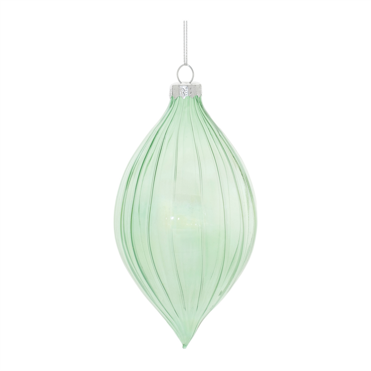 Ornament (Set of 6) 3.5"H, 4"D, 5.5"H Glass -Ship Only