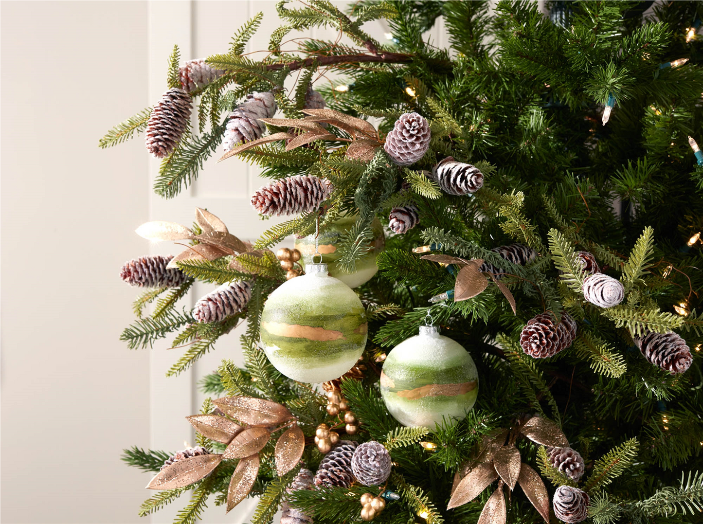 Beaded Glass Ball Ornament (Set of 6)
