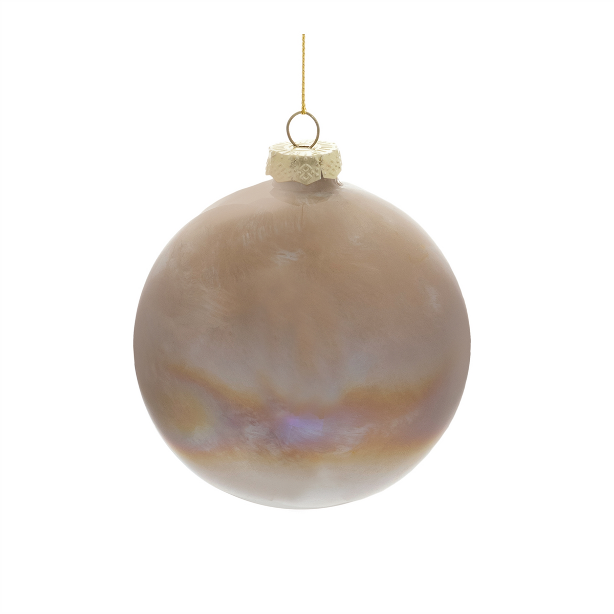 Iridescent Glass Ball Ornament (Set of 4) -Ship Only